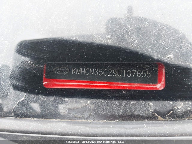 2009 Hyundai Accent Gl/gl Sport/l მანქანა იყიდება აუქციონზე, vin: KMHCN35C29U137655, აუქციონის ნომერი: 12675893