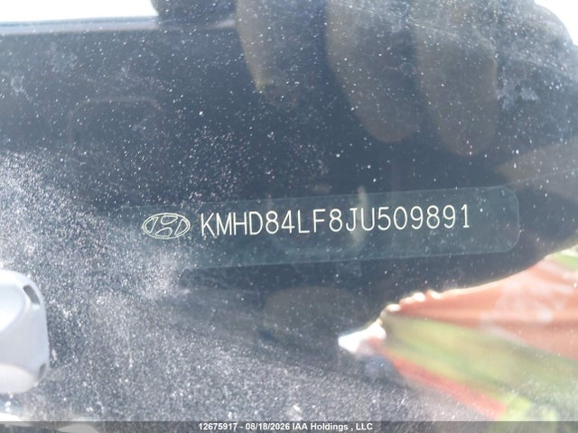 12675917 :رقم المزاد ، KMHD84LF8JU509891 vin ، 2018 Hyundai Elantra Gl Se مزاد بيع
