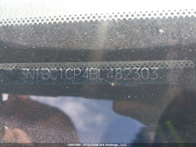 12661800 :رقم المزاد ، 3N1BC1CP4BL482303 vin ، 2011 Nissan Versa S/sl مزاد بيع