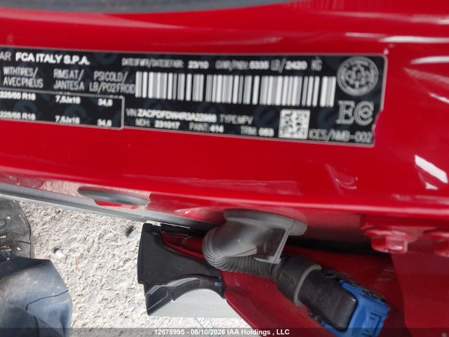 Aukcja sprzedaży 2024 Dodge Hornet R/t Plus, vin: ZACPDFDW4R3A22988, numer aukcji: 12675995
