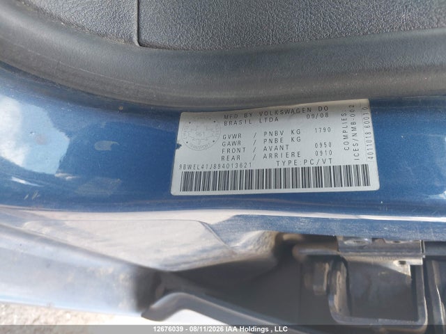 Продажа на аукционе авто 2009 Volkswagen City Golf 2.0l, vin: 9BWEL41J894013621, номер лота: 12676039