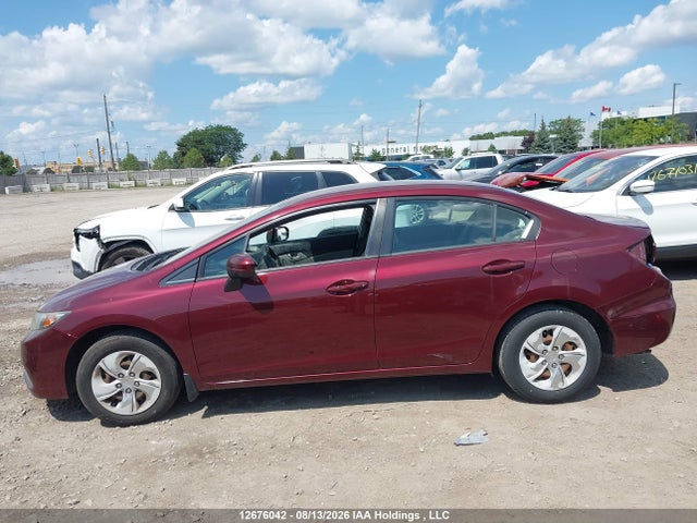 12676042 :رقم المزاد ، 2HGFB2F44FH056443 vin ، 2015 Honda Civic Lx مزاد بيع