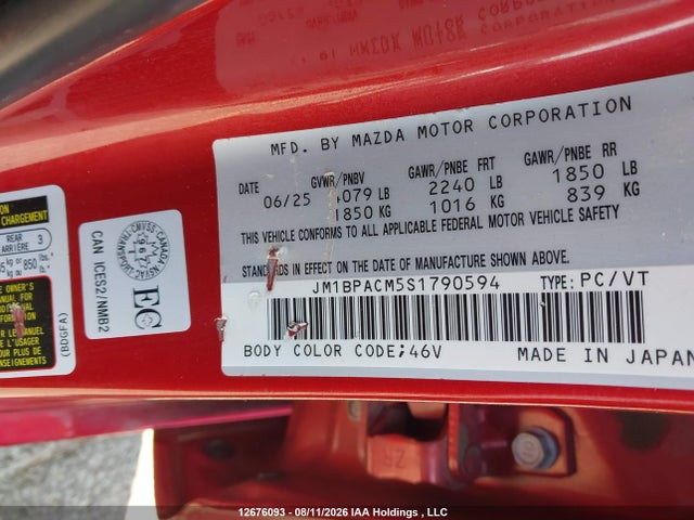Mazda 3 Preferred 2025 JM1BPACM5S1790594 Image 18