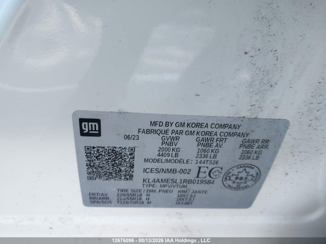 Buick ENCORE GX 2024 KL4AMESL1RB019584 Image 9