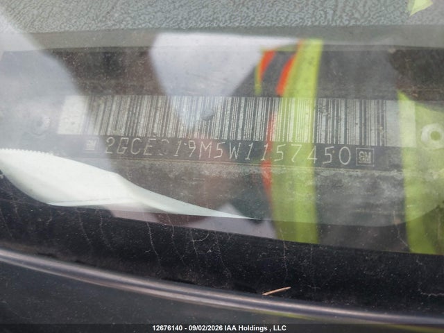 Aukcja sprzedaży 1998 Chevrolet C/k 1500 Cheyenne/silverado, vin: 2GCEC19M5W1157450, numer aukcji: 12676140