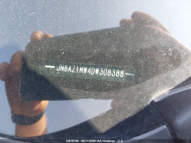 2013 Nissan Murano Le/s/sl/sv მანქანა იყიდება აუქციონზე, vin: JN8AZ1MW4DW308388, აუქციონის ნომერი: 12676149