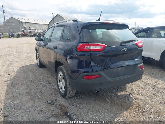 2016 Jeep Cherokee Sport მანქანა იყიდება აუქციონზე, vin: 1C4PJLABXGW128377, აუქციონის ნომერი: 12676162