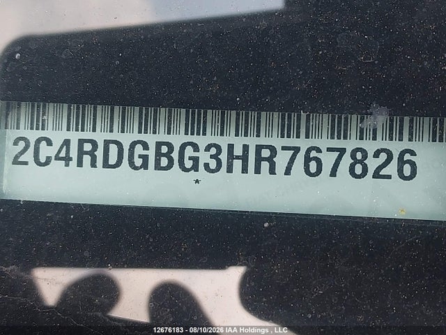 Aukcja sprzedaży 2017 Dodge Grand Caravan Se, vin: 2C4RDGBG3HR767826, numer aukcji: 12676183