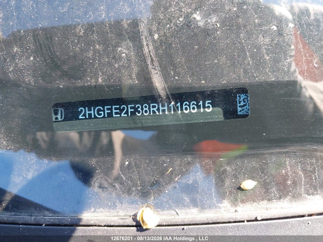 2HGFE2F38RH116615 Honda CIVIC EX