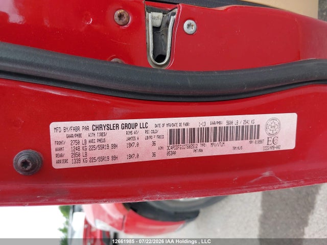 12661985 :رقم المزاد ، 3C4PDDFG1DT602512 vin ، 2013 Dodge Journey R/t مزاد بيع