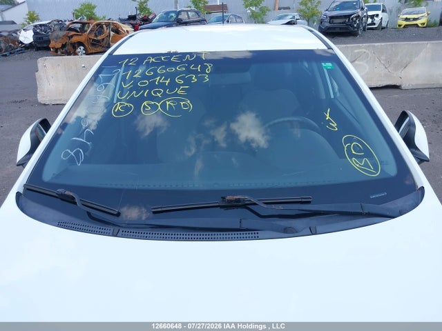 Aukcja sprzedaży 2012 Hyundai Accent Gl, vin: KMHCT5AE2CU014633, numer aukcji: 12660648