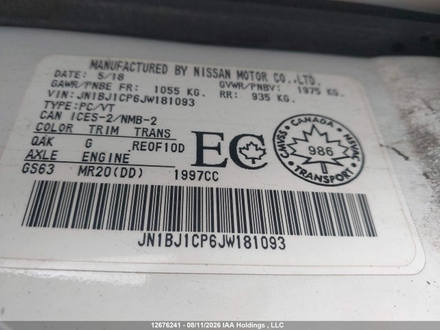 Aukcja sprzedaży 2018 Nissan Qashqai S/sv, vin: JN1BJ1CP6JW181093, numer aukcji: 12676241