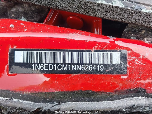 2022 Nissan Frontier S/sv მანქანა იყიდება აუქციონზე, vin: 1N6ED1CM1NN626419, აუქციონის ნომერი: 12676246