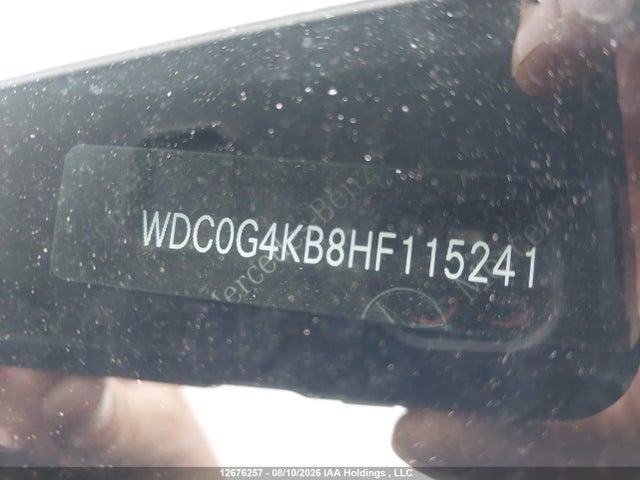 Aukcja sprzedaży 2017 Mercedes-benz Glc 300 4matic, vin: WDC0G4KB8HF115241, numer aukcji: 12676257