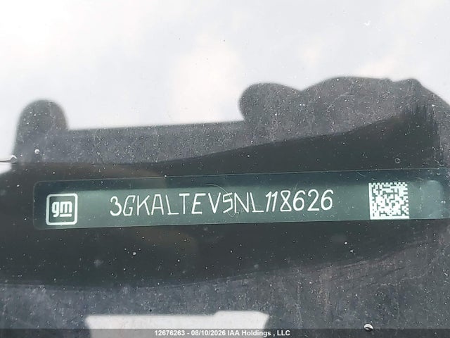 12676263 :رقم المزاد ، 3GKALTEV5NL118626 vin ، 2022 Gmc Terrain Sle مزاد بيع