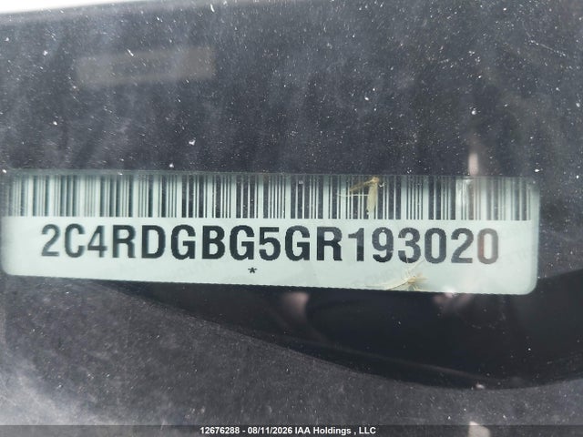 2C4RDGBG5GR193020 Dodge Grand Caravan Se