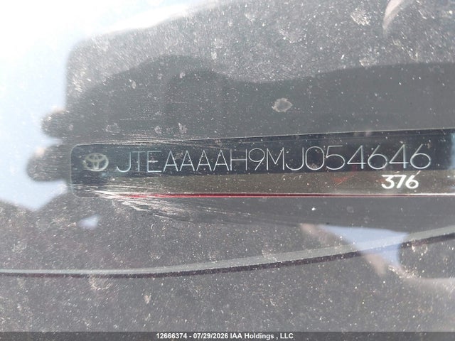 Продажа на аукционе авто 2021 Toyota Venza Xle, vin: JTEAAAAH9MJ054646, номер лота: 12666374