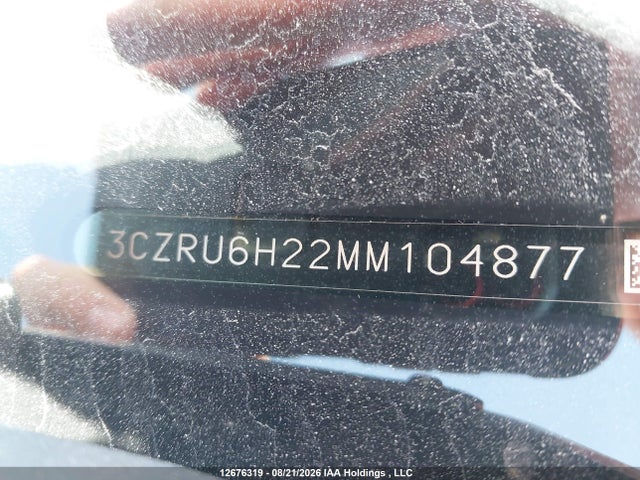 12676319 :رقم المزاد ، 3CZRU6H22MM104877 vin ، 2021 Honda Hr-v Sport مزاد بيع