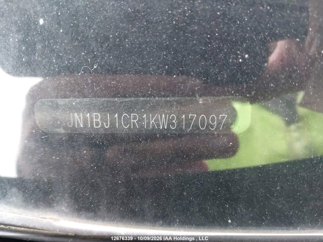 12676339 :رقم المزاد ، JN1BJ1CR1KW317097 vin ، 2019 Nissan Qashqai S/sl/sv مزاد بيع