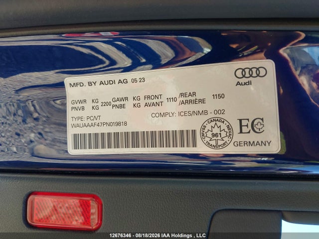 Audi A4 45 Komfort 2023 WAUAAAF47PN019818 Image 20
