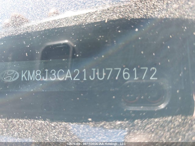 Продаж на аукціоні авто 2018 Hyundai Tucson Limited/sport And Eco/se, vin: KM8J3CA21JU776172, номер лоту: 12676389