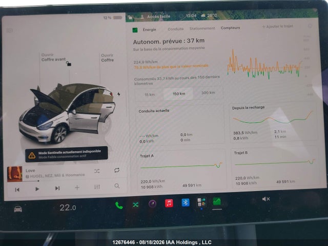 Продажа на аукционе авто 2023 Tesla Model Y Long Range, vin: 7SAYGDEE0PF781787, номер лота: 12676446