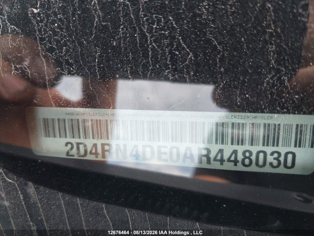 Продаж на аукціоні авто 2010 Dodge Grand Caravan Se, vin: 2D4RN4DE0AR448030, номер лоту: 12676464