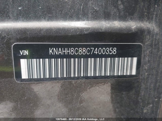 Aukcja sprzedaży 2012 Kia Rondo Ex/ex-premium, vin: KNAHH8C88C7400358, numer aukcji: 12676465