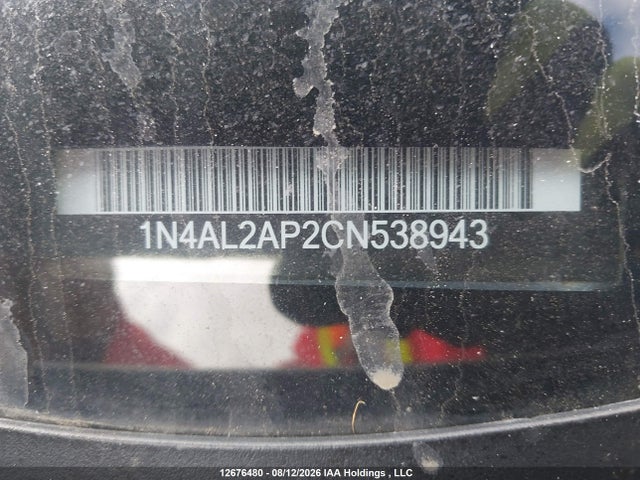 12676480 :رقم المزاد ، 1N4AL2AP2CN538943 vin ، 2012 Nissan Altima 2.5 S مزاد بيع