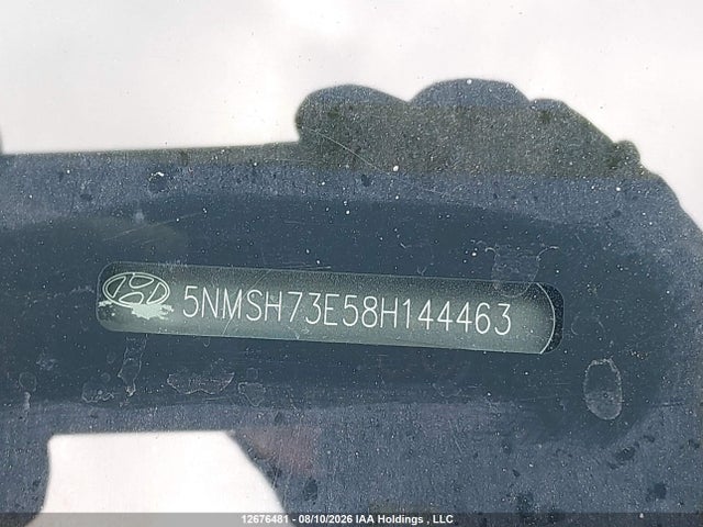 Aukcja sprzedaży 2008 Hyundai Santa Fe Limited, vin: 5NMSH73E58H144463, numer aukcji: 12676481