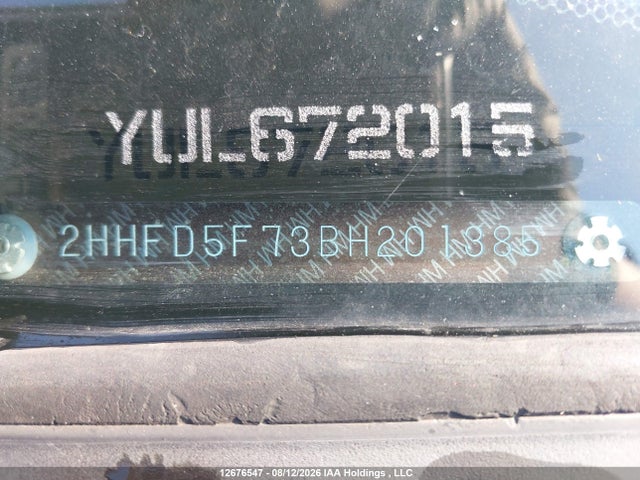 Продаж на аукціоні авто 2011 Acura Csx I-tech, vin: 2HHFD5F73BH201385, номер лоту: 12676547