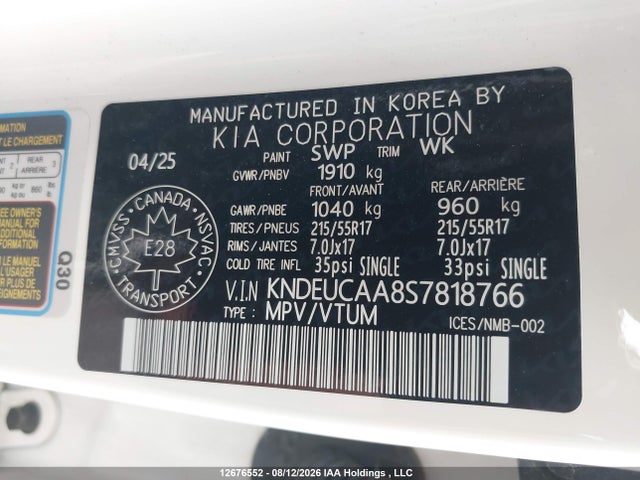 KIA SELTOS S 2025 KNDEUCAA8S7818766 Image 9