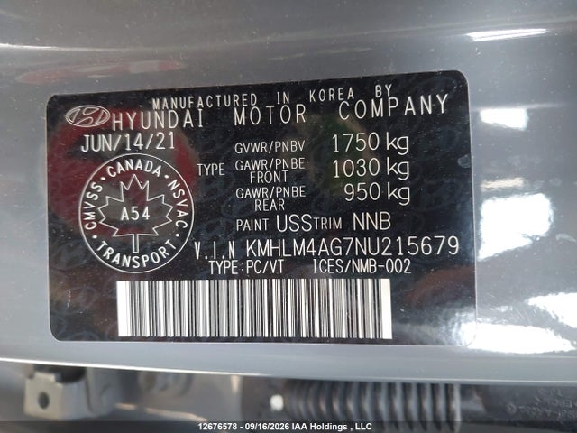 Hyundai ELANTRA SEL 2022 KMHLM4AG7NU215679 Image 18