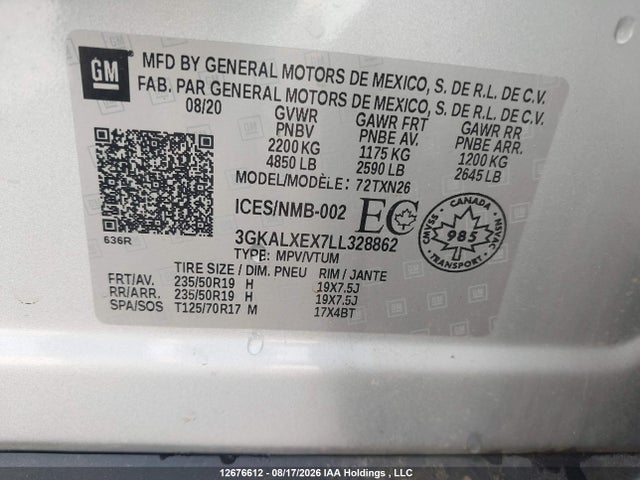3GKALXEX7LL328862 GMC Terrain Denali