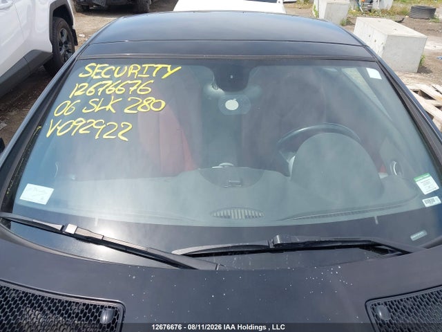 Продаж на аукціоні авто 2006 Mercedes-benz Slk 280, vin: WDBWK54F36F092922, номер лоту: 12676676