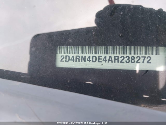 12676696 :رقم المزاد ، 2D4RN4DE4AR238272 vin ، 2010 Dodge Grand Caravan Se مزاد بيع