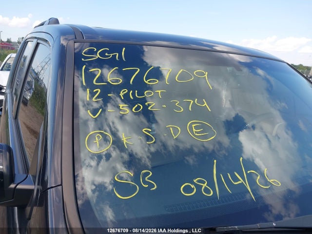 Aukcja sprzedaży 2012 Honda Pilot Exl, vin: 5FNYF4H59CB502374, numer aukcji: 12676709