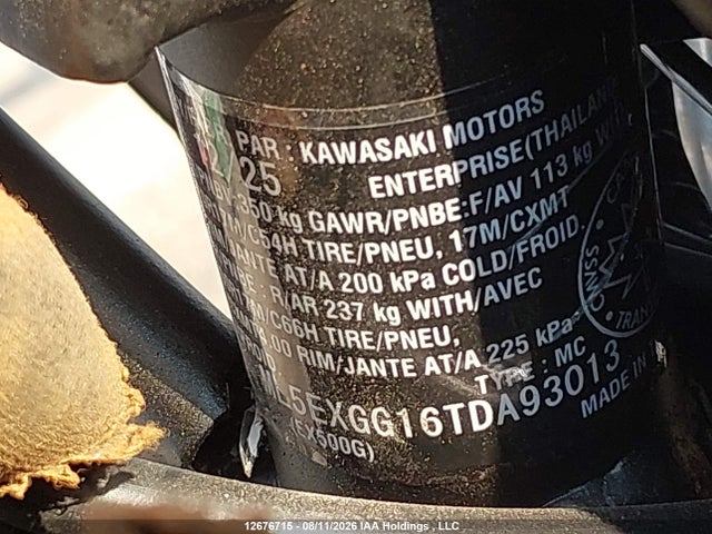 Kawasaki EX500 2026 ML5EXGG16TDA93013 Image 10