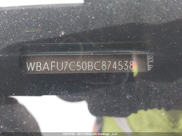 12676720 :رقم المزاد ، WBAFU7C50BC874538 vin ، 2011 Bmw 535 Xi مزاد بيع