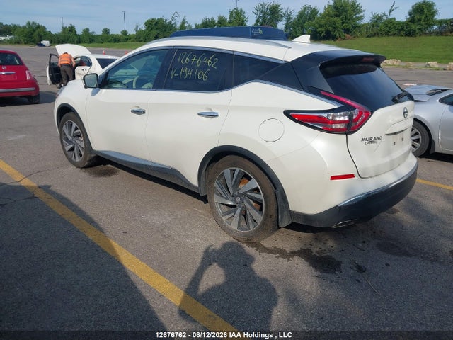 Продажа на аукционе авто 2017 Nissan Murano Platinum/sl/sv, vin: 5N1AZ2MH7HN194106, номер лота: 12676762