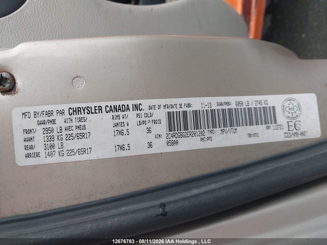 Aukcja sprzedaży 2014 Dodge Grand Caravan Se, vin: 2C4RDGBG2ER201202, numer aukcji: 12676783