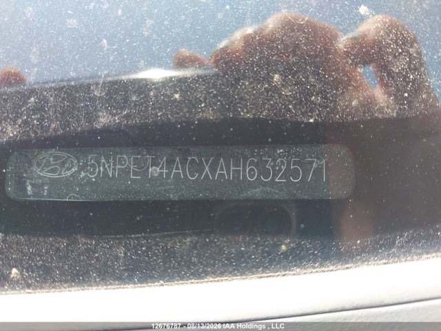 12676787 :رقم المزاد ، 5NPET4ACXAH632571 vin ، 2010 Hyundai Sonata Gls مزاد بيع