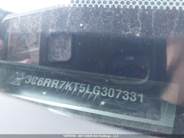 12676789 :رقم المزاد ، 3C6RR7KT5LG307331 vin ، 2020 Ram 1500 Classic Tradesman/express مزاد بيع