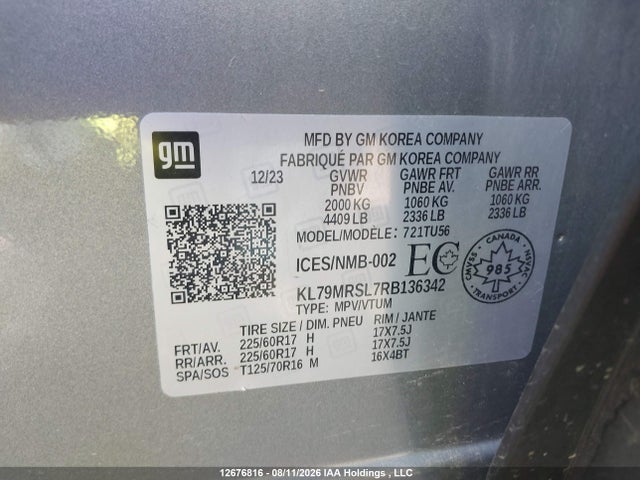Chevrolet Trailblazer Lt 2024 KL79MRSL7RB136342 Image 9