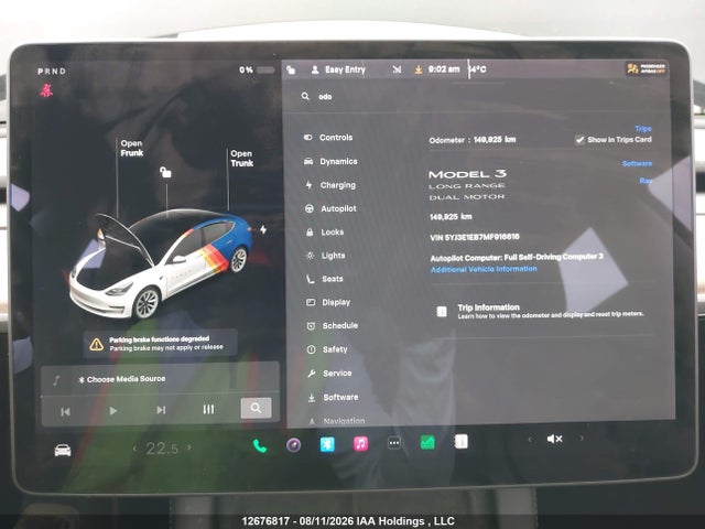 Tesla Model 3 Long Range 2021 5YJ3E1EB7MF916616 Image 7