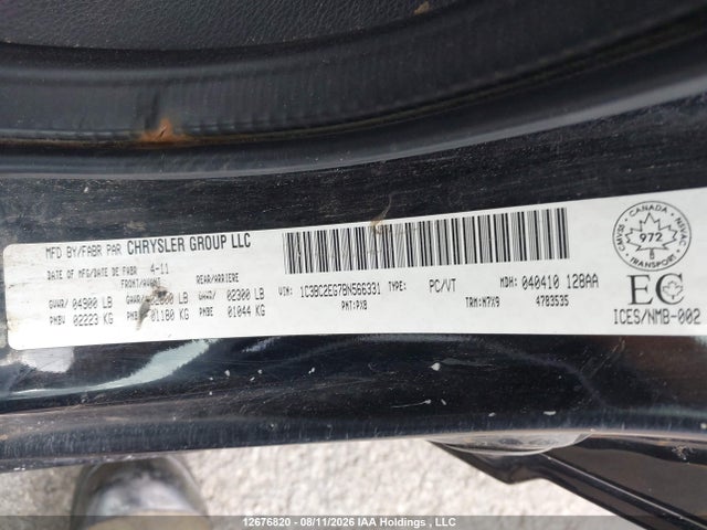 Aukcja sprzedaży 2011 Chrysler 200 Touring, vin: 1C3BC2EG7BN566331, numer aukcji: 12676820