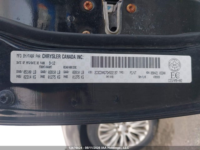 Продаж на аукціоні авто 2013 Chrysler 300 Touring, vin: 2C3CCAAG7DH522197, номер лоту: 12676824