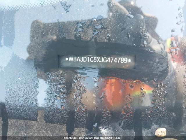 12676830 :رقم المزاد ، WBAJD1C5XJG474789 vin ، 2018 Bmw 540d Xdrive مزاد بيع