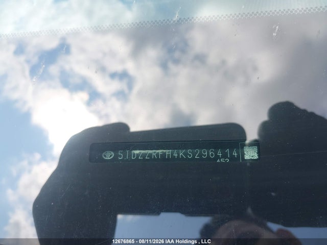 5TDZZRFH4KS296414 Toyota Highlander Le/le Plus