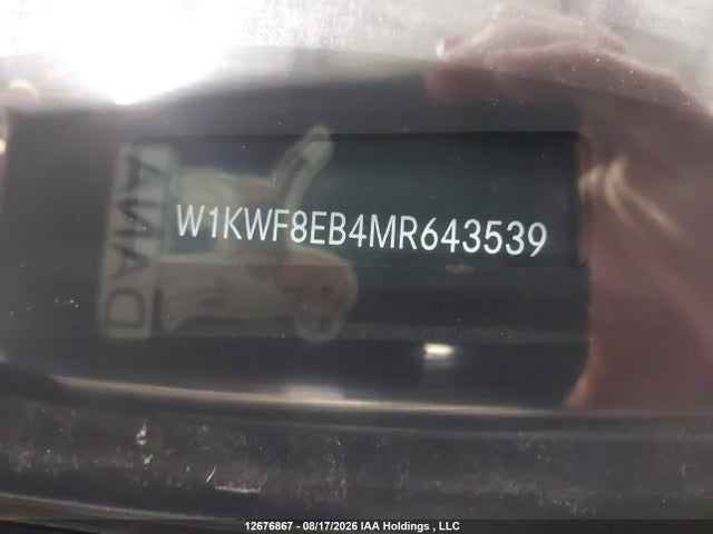 Продаж на аукціоні авто 2021 Mercedes-benz C 300 4matic, vin: W1KWF8EB4MR643539, номер лоту: 12676867